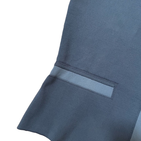 Alexander Wang Grey Geometric Knit Peplum Top - Picture 4 of 7